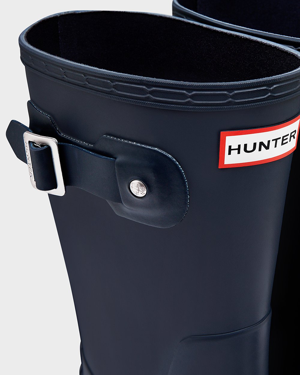 Hunter Original Short Rain Boots - Store Mens Navy - WCUVDA134